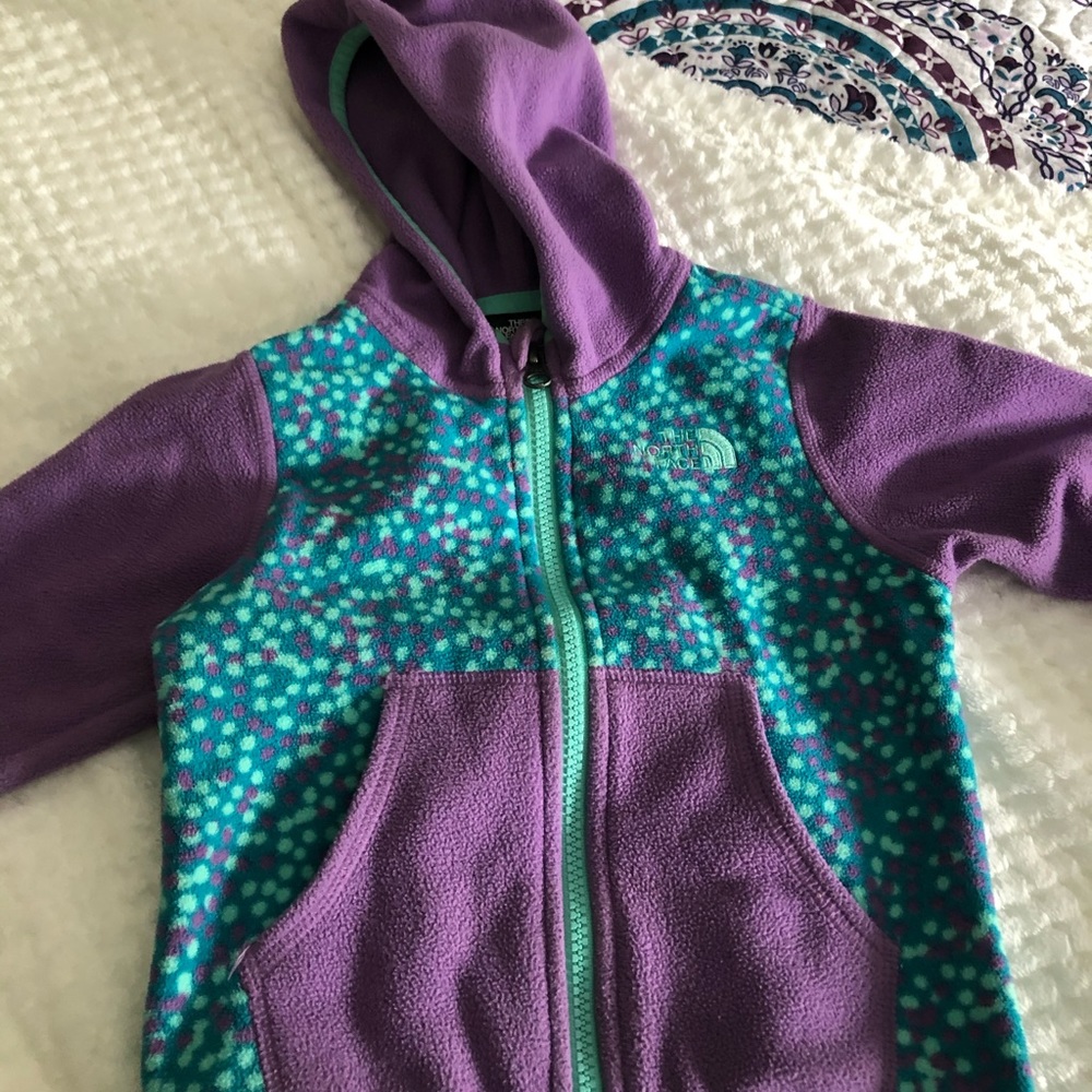 North face fleece zip up